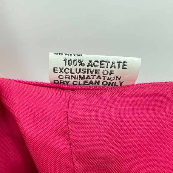 GIORGIO SANT'ANGELO VTG Pink High Rise Pleated Linen Blend Trouser Pants Size 6 - Picture 6 of 6